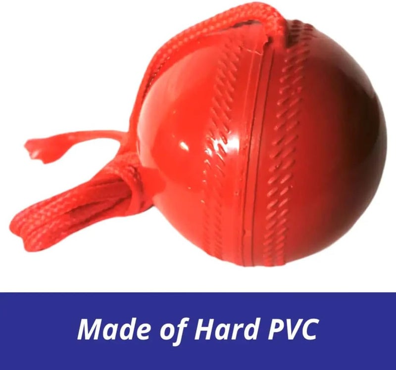 Bratla Cricket Best Buy CBB Hanging Cricket Ball with Cord String PVC for Batting Practice - Image 3